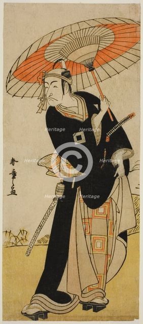 The Actor Ichikawa Danjuro V as Hanakawado no Sukeroku in the Play Nanakusa Yosooi... c. 1782. Creator: Shunsho.