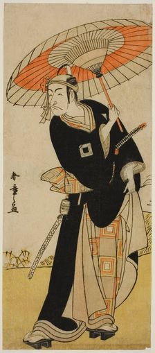 The Actor Ichikawa Danjuro V as Hanakawado no Sukeroku in the Play Nanakusa Yosooi... c. 1782. Creator: Shunsho