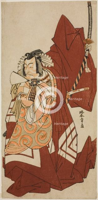 The Actor Ichikawa Danjuro V as Hannya no Goro in the Play Sugata no Hana Yuki no..., c. 1776. Creator: Shunsho.