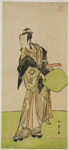 The Actor Ichikawa Danjuro V as Kakogawa Honzo in the Play Kanadehon Chushin Nagori..., c. 1780. Creator: Shunsho