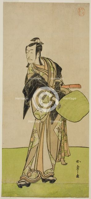 The Actor Ichikawa Danjuro V as Kakogawa Honzo in the Play Kanadehon Chushin Nagori..., c. 1780. Creator: Shunsho.