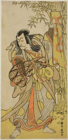 The Actor Ichikawa Danjuro V as Kazusa no Akushichibyoe Kagekiyo Disguised as a Blind..., c1779. Creator: Katsukawa Shunko