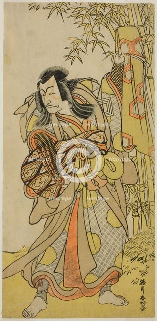 The Actor Ichikawa Danjuro V as Kazusa no Akushichibyoe Kagekiyo Disguised as a Blind..., c1779. Creator: Katsukawa Shunko.