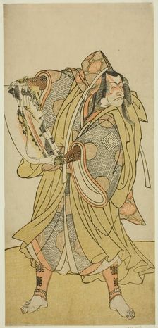The Actor Ichikawa Danjuro V as Kazusa no Akushichibyoe Kagekiyo in the Play Edo no...c. 1783. Creator: Katsukawa Shunjo
