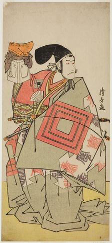 The Actor Ichikawa Danjuro V as Minamoto no Yoshiie, in the play "Date Nishiki Tsui no Yum..., 1778. Creator: Torii Kiyonaga