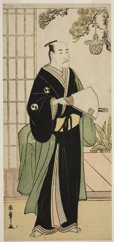 The Actor Ichikawa Danjuro V as Oboshi Yuranosuke in the Play Kanadehon Chushingura..., c. 1783. Creator: Shunsho