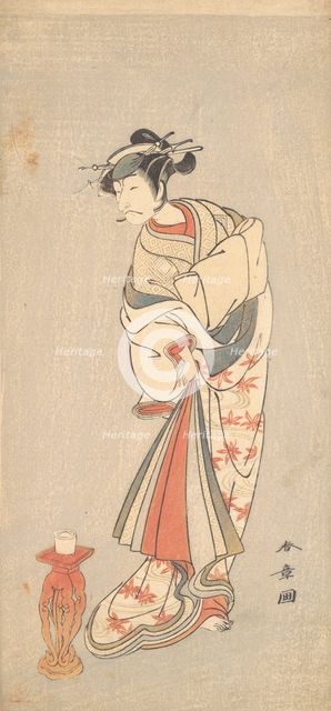 The Actor Ichikawa Danjuro V in the Role of a Woman, 1772. Creator: Shunsho.
