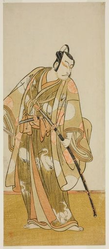 The Actor Ichikawa Danjuro V in an Unidentified Role, Japan, c. 1773. Creator: Shunsho