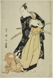 The actor Ichikawa Danjuro VI and a boy, n.d. Creator: Utagawa Toyokuni I