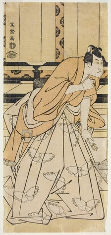 The Actor Ichikawa Danjuro Vl as Soga no Goro Tokimune (Rokudai-me Ichikawa..., 1795 (Kansei 7). Creator: Toshusai Sharaku