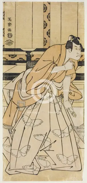 The Actor Ichikawa Danjuro Vl as Soga no Goro Tokimune (Rokudai-me Ichikawa..., 1795 (Kansei 7). Creator: Toshusai Sharaku.