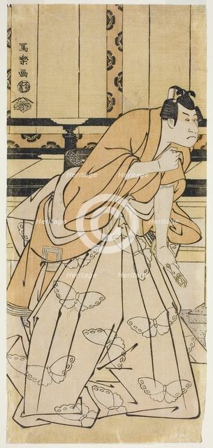 The Actor Ichikawa Danjuro Vl as Soga no Goro Tokimune (Rokudai-me Ichikawa..., 1795 (Kansei 7). Creator: Toshusai Sharaku.