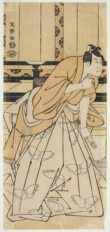 The Actor Ichikawa Danjuro Vl as Soga no Goro Tokimune (Rokudai-me Ichikawa..., 1795 (Kansei 7). Creator: Toshusai Sharaku