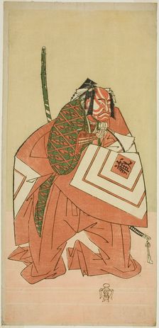 The Actor Ichikawa Danzo III as Sanada no Yoichi (?) in the Play Sanada no Yoichi..., c. 1767. Creator: Shunsho