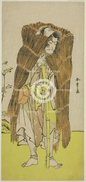 The Actor Ichikawa Ebizo III as Akushichibyoe Kagekiyo Disguised as a Beggar in the Play..., c.1776. Creator: Shunsho.