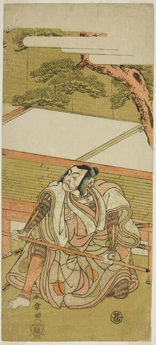 The Actor Ichikawa Ebizo III as Akushichibyoe Kagekiyo (?) in the Play Wada Sakamori..., c. 1773. Creator: Shunsho