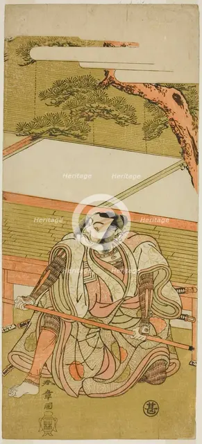 The Actor Ichikawa Ebizo III as Akushichibyoe Kagekiyo (?) in the Play Wada Sakamori..., c. 1773. Creator: Shunsho.