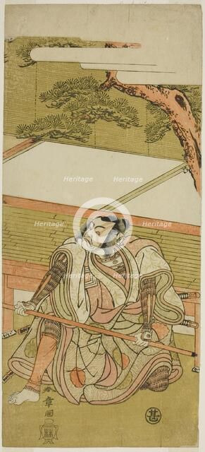 The Actor Ichikawa Ebizo III as Akushichibyoe Kagekiyo (?) in the Play Wada Sakamori..., c. 1773. Creator: Shunsho.