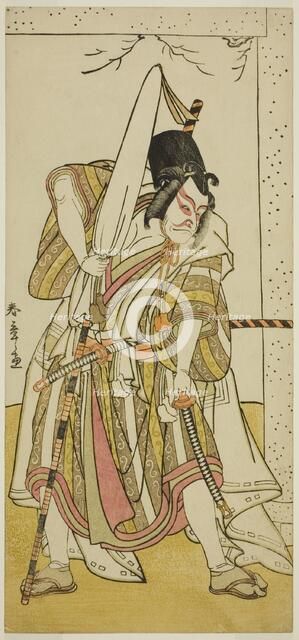 The Actor Ichikawa Ebizo III as Matsuo-maru in the Play Sugawara Denju Tenarai Kagami..., c. 1776. Creator: Shunsho.