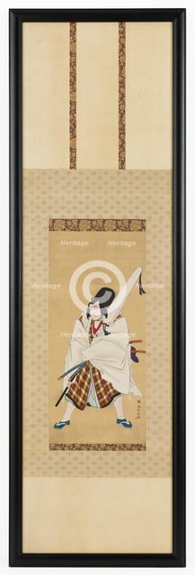 The Actor Ichikawa Ebizo III as Matsuomaru in the play Sugawara and the Secrets of Calligraphy, 18th Creator: Katsukawa Shunko.