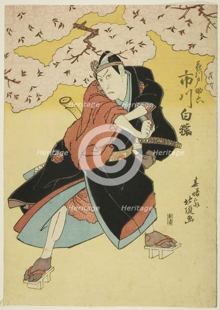 The Actor Ichikawa Hakuen as Sukeroku, early 19th century. Creator: Shunshosai Hokucho.