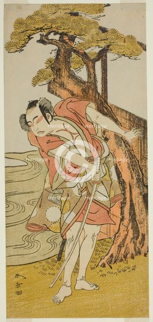 The Actor Ichikawa Yaozo II as Iba no Juzo (?), Japan, c. 1772. Creator: Shunsho.