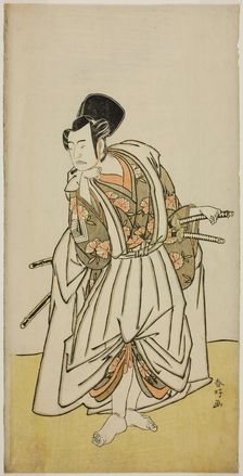 The Actor Ichikawa Yaozo II as Sakura-maru in the Play Sugawara Denju Tenarai Kagami...c. 1776. Creator: Katsukawa Shunko