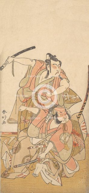 The Actor Ichikawa Yaozo II in the Role of Soga no Goro, ca. 1772. Creator: Katsukawa Shunko.
