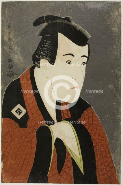 The actor Ichikawa Yaozo III as Tanabe Bunzo, 1794. Creator: Tôshûsai Sharaku.