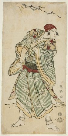 The Actor Ichikawa Yaozo III as the Sparrow Seller Bunji Yasukata (Sandai-me..., 1794 (Kansei 6). Creator: Toshusai Sharaku