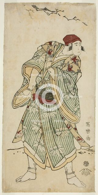 The Actor Ichikawa Yaozo III as the Sparrow Seller Bunji Yasukata (Sandai-me..., 1794 (Kansei 6). Creator: Toshusai Sharaku.