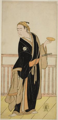 The Actor Ichikawa Yaozo III as Oboshi Yuranosuke in the Play Kanadehon Chushingura..., c. 1786. Creator: Shunsho