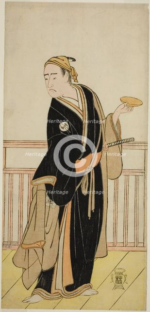 The Actor Ichikawa Yaozo III as Oboshi Yuranosuke in the Play Kanadehon Chushingura..., c. 1786. Creator: Shunsho.
