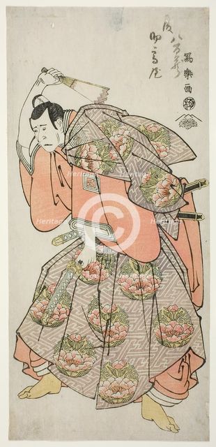 The Actor Ichikawa Yaozo III as Saeki Kurando Tsunenori (Sandai-me Ichikawa..., 1794 (Kansei 6). Creator: Toshusai Sharaku.