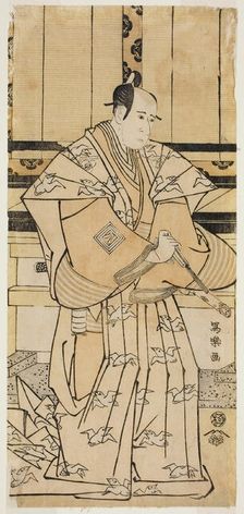The Actor Ichikawa Yaozo lll as Soga no Juro Sukenari (Sandai-me Ichikawa Yaozo no...1795. Creator: Toshusai Sharaku