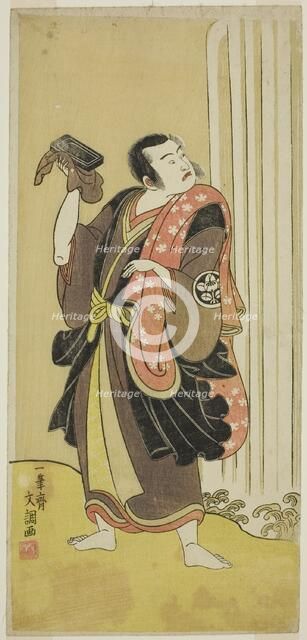 The Actor Ichimura Uzaemon IX as Seigen in the Play Ise-goyomi Daido Ninen..., c. 1768. Creator: Ippitsusai Buncho.
