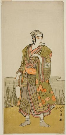 The Actor Ichimura Uzaemon IX as the Potter Tsuchihei in the Play Higashiyama Momiji..., c. 1778. Creator: Shunsho