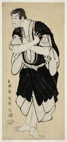 The Actor Sakata Hangoro III as Kosodate Kannonbo (Sandai-me Sakata Hangoro no Kosodate..., 1794. Creator: Tôshûsai Sharaku
