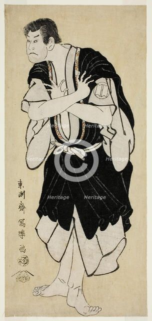 The Actor Sakata Hangoro III as Kosodate Kannonbo (Sandai-me Sakata Hangoro no Kosodate..., 1794. Creator: Tôshûsai Sharaku.
