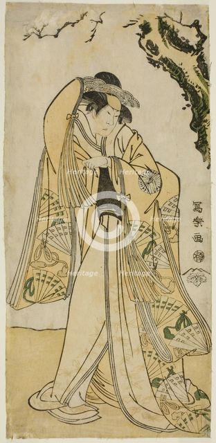 The actor Sakakiyama Sangoro as Princess Odae, the daughter of the Senior Regent Michinaga, 1794. Creator: Tôshûsai Sharaku.