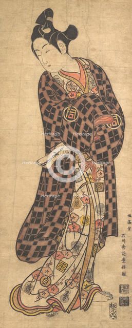 The Actor Sanogawa Ichimatsu I Standing, ca. 1743. Creator: Ishikawa Toyonobu.