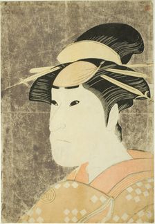 The actor Sanogawa Ichimatsu III as the Gion prostitute Onayo in the play "Hana-ayame..., 1794. Creator: Katsukawa Shun'ei