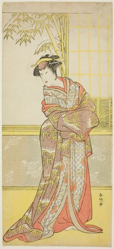 The Actor Sanogawa Ichimatsu III in a Female Role, Possibly Masago Gozen in the Play..., c. 1788. Creator: Katsukawa Shunko