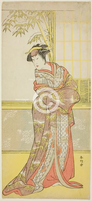 The Actor Sanogawa Ichimatsu III in a Female Role, Possibly Masago Gozen in the Play..., c. 1788. Creator: Katsukawa Shunko.