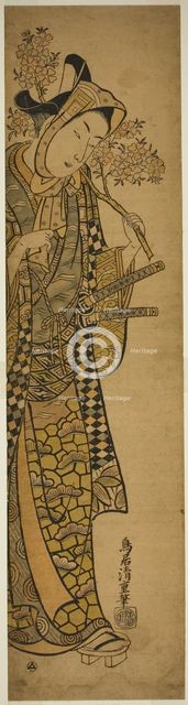 The Actor Sanogawa Ichimatsu l as a young man, c. 1742. Creator: Torii Kiyoshige.