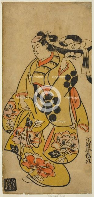 The Actor Sawamura Kodenji I, c. 1700. Creator: Torii Kiyonobu I.