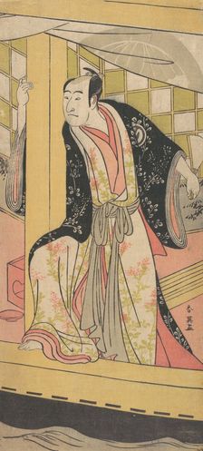 The Actor Sawamura Sojuro 3rd as a Man Standing in a Pleasure-boat, ca. 1790. Creator: Katsukawa Shun'ei