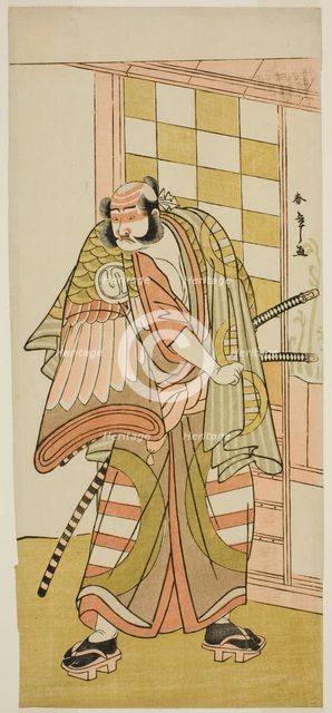The Actor Sawamura Sojuro III as Kobayashi no Asahina Saburo in the Play Kuruwagayoi..., c. 1781. Creator: Shunsho.