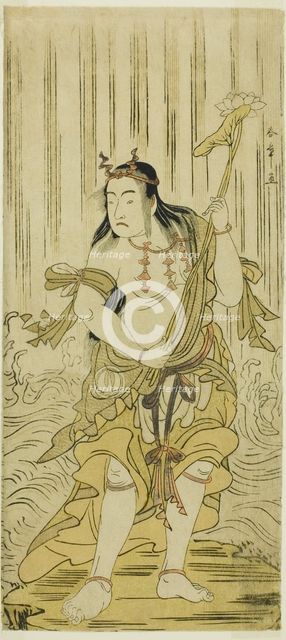 The Actor Sawamura Sojuro III as Kongara Doji in the Play Kitekaeru Nishiki no Wakayaka..., c. 1780. Creator: Shunsho.