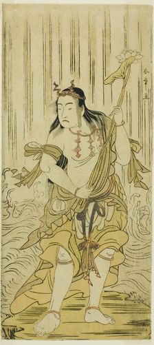 The Actor Sawamura Sojuro III as Kongara Doji in the Play Kitekaeru Nishiki no Wakayaka..., c. 1780. Creator: Shunsho